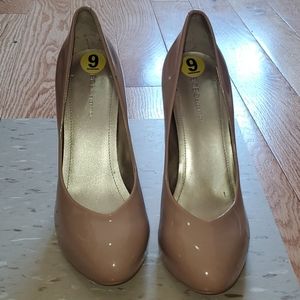 Patent Leather Nude shoes